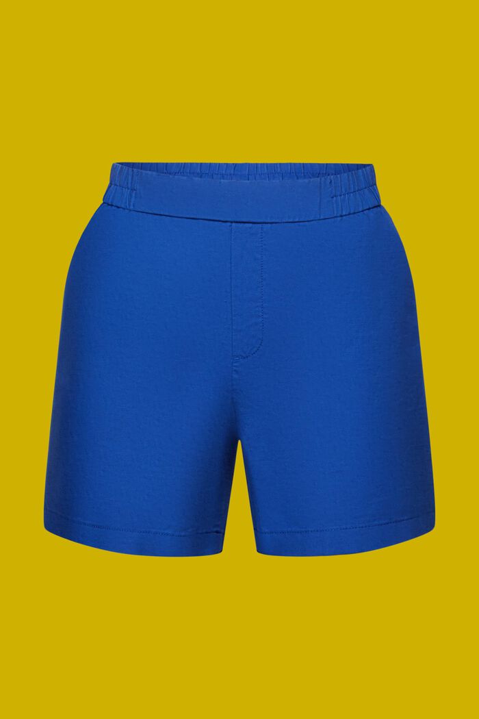 Pull-on-Shorts, Baumwolle-Leinen-Mix