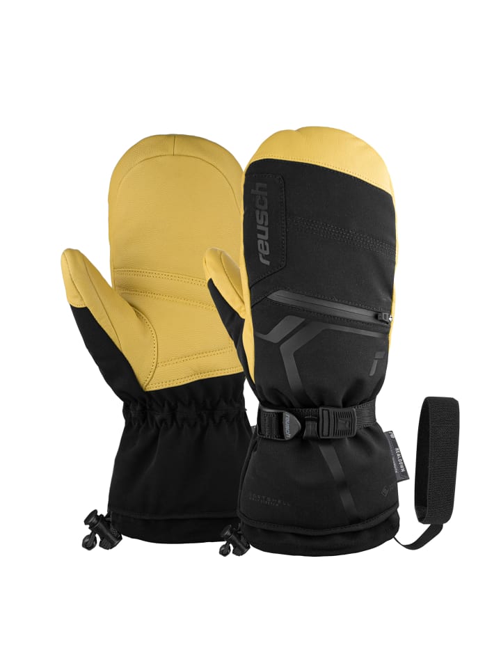 Reusch Fäustlinge Down Spirit GORE-TEX Mitten in 7490 black / camel günstig kaufen