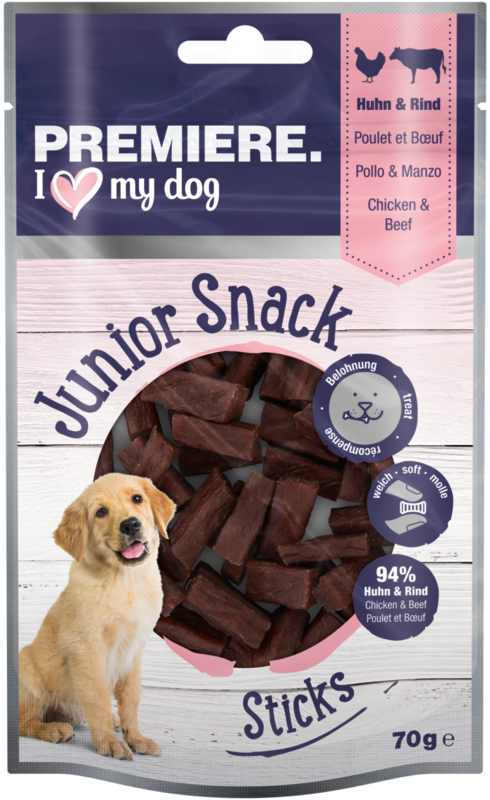 PREMIERE Snacks PREMIERE Junior Sticks Huhn & Rind 10x70g