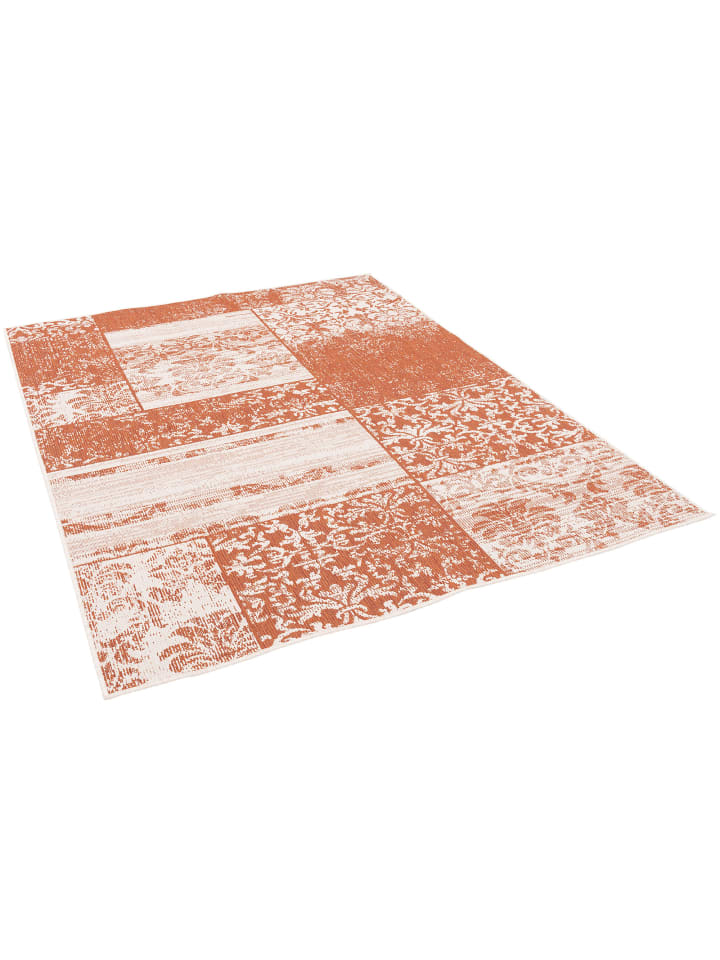 Pergamon In & Outdoor Teppich Carpetto Patchwork in Terracotta günstig kaufen