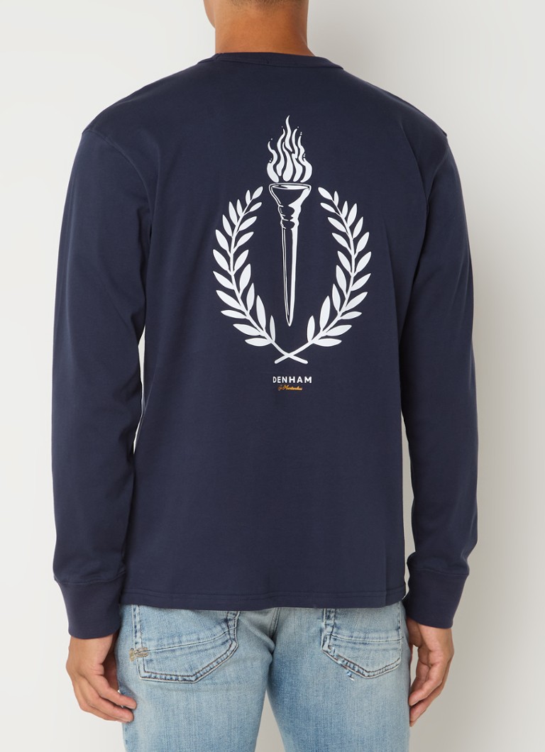 Denham Laurell long sleeve with logo and back print