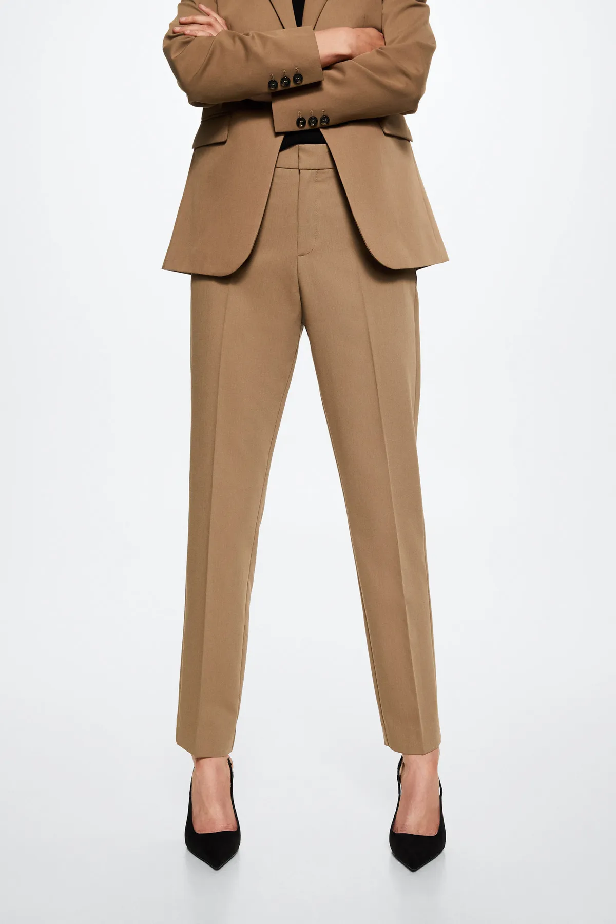 MANGO  37015132 Hosen und Leggings Mittelbraun