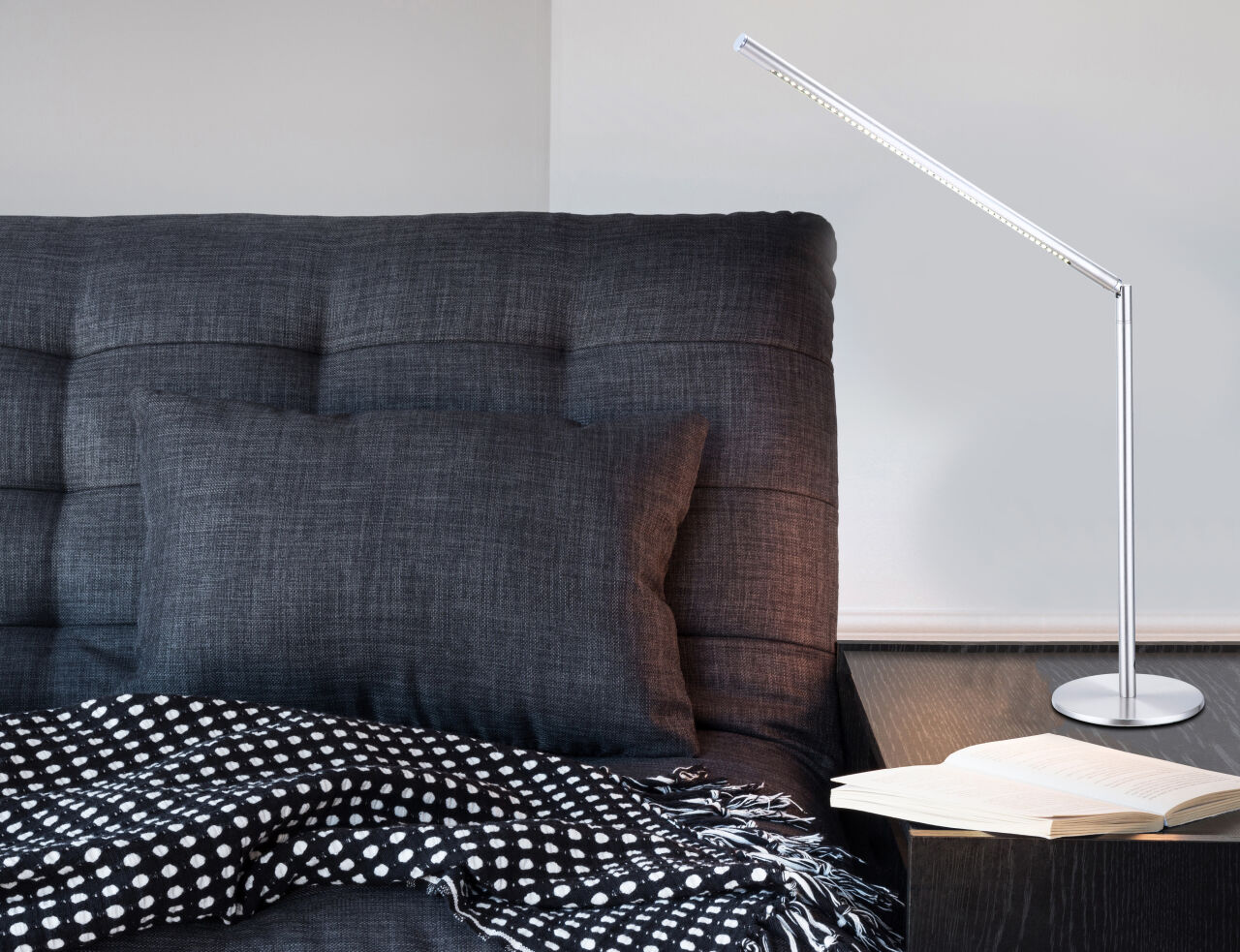 Globo Lighting - ITANOS - Tischleuchte Metall Nickel matt, LED