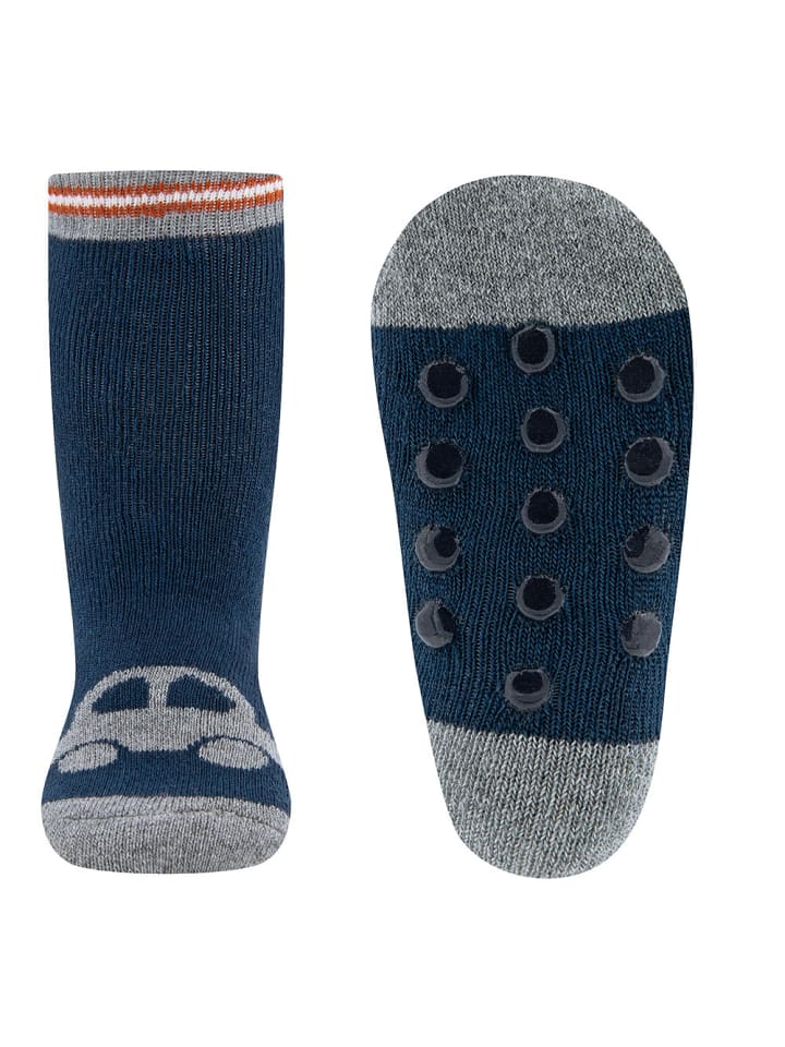 ewers Stoppersocken ABS Auto allover/Auto/Tiger in blau günstig kaufen