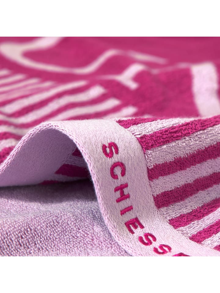 Schiesser Saunatuch Rom in Fuchsia günstig kaufen 75 x 200 cm