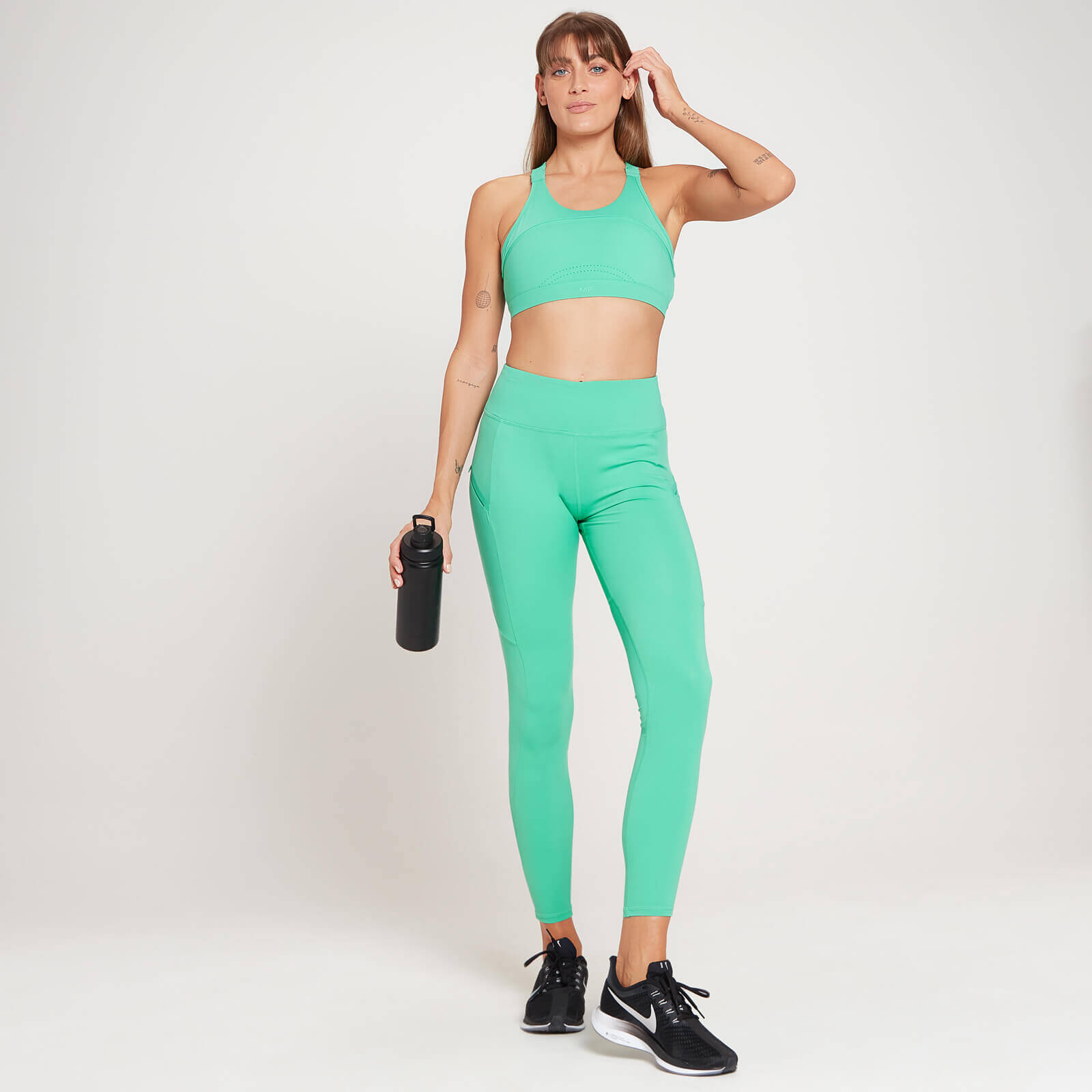 Brassière de sport à dos croisé MP Velocity Ultra pour femmes – Vert glacé