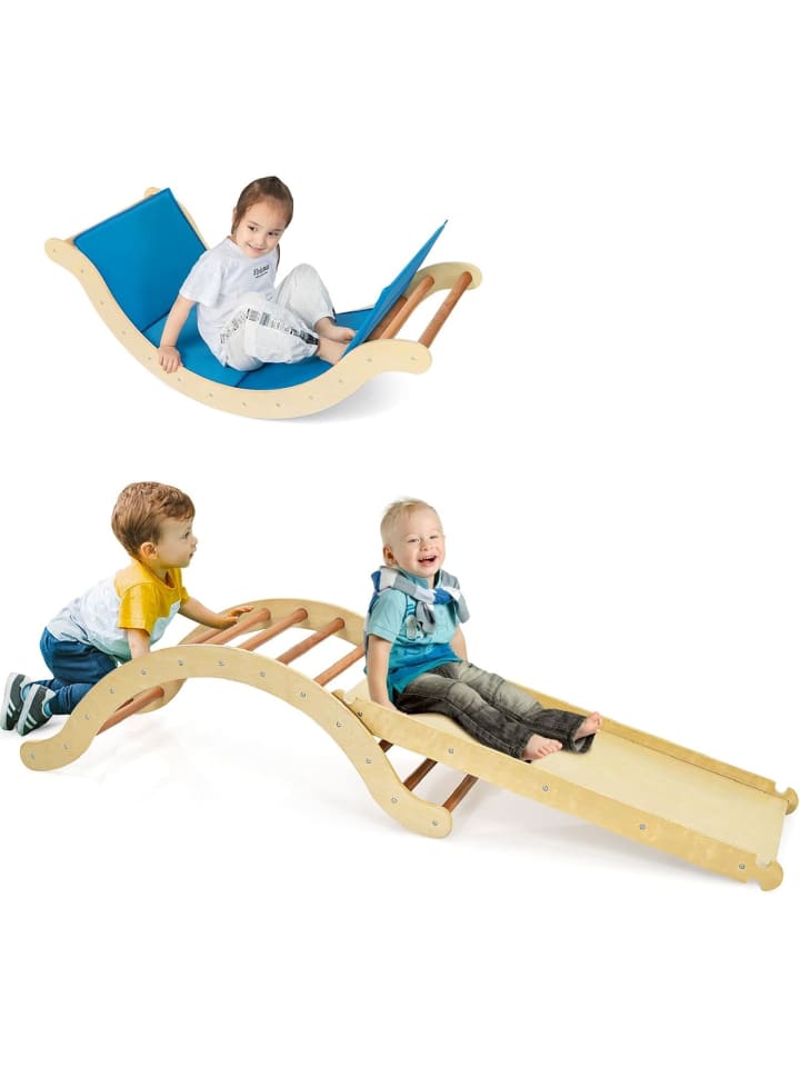 COSTWAY 4 in 1 Kletterleiter in Beige günstig kaufen 110 cm