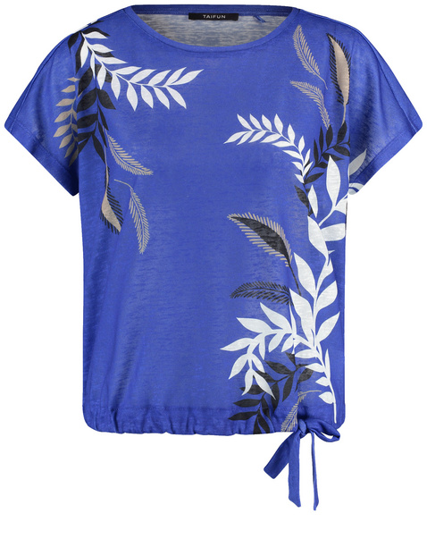 Legeres Shirt mit Saum-Tunnelzug
