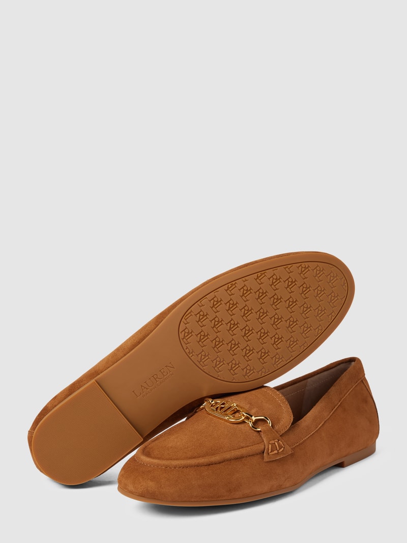 Penny-Loafer aus Leder Modell 'AVERI' in camel