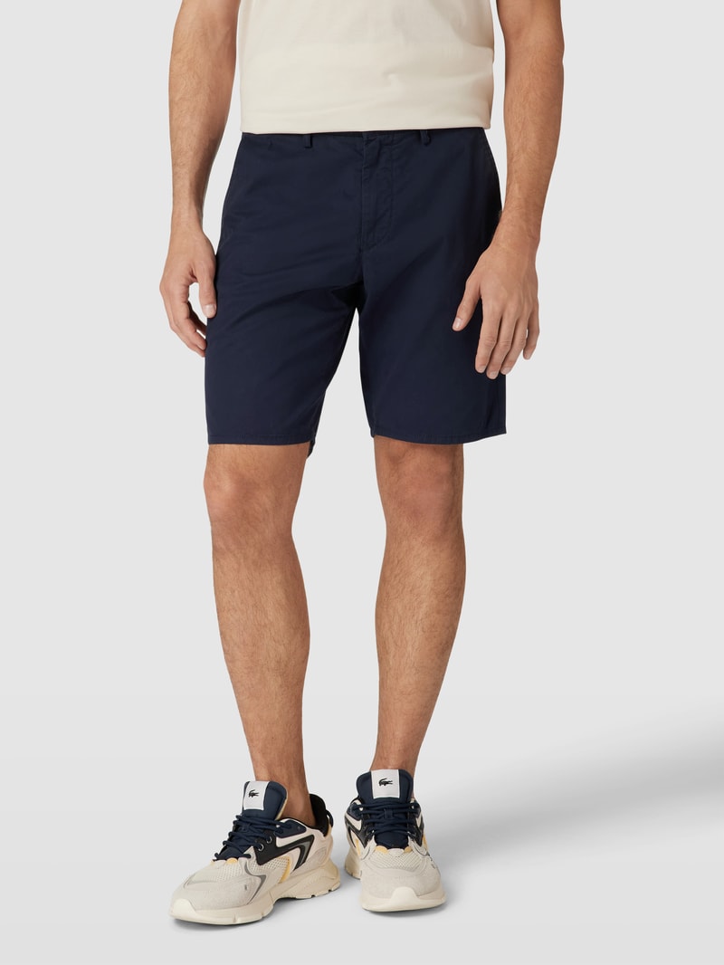 Relaxed Fit Chino-Shorts mit Eingrifftaschen Modell 'SUMMER' in marineblau