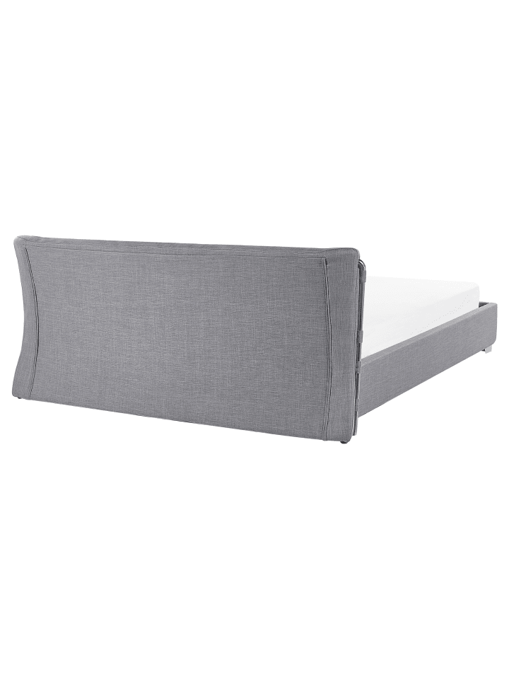 Beliani Doppelbett PARIS in Grau/Silber - (W) 195 x (H) 83 x (L) 228 cm günstig kaufen onesize