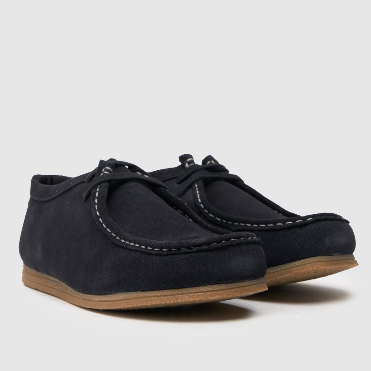Schuh marinblå Laddie mocka pojkar ungdomsskor