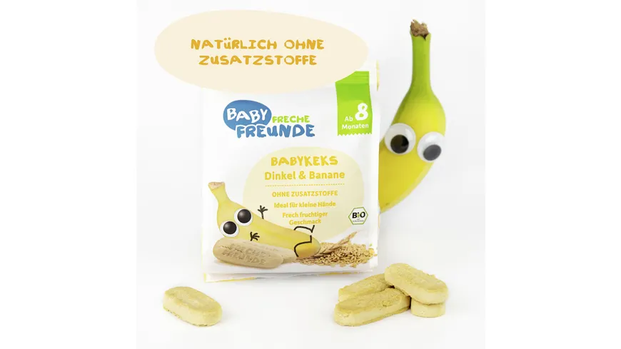 Freche Freunde Bio Babykekse Dinkel & Banane 100 g