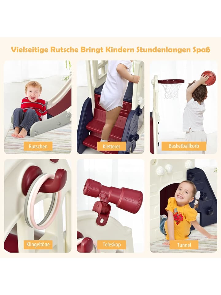 COSTWAY 6 in 1 Spielplatz in Blau günstig kaufen onesize