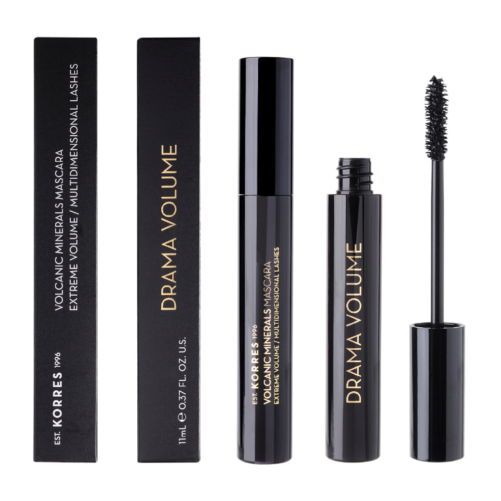 korres Mascara Drama effet faux cils - 01 Noir MASCARA
