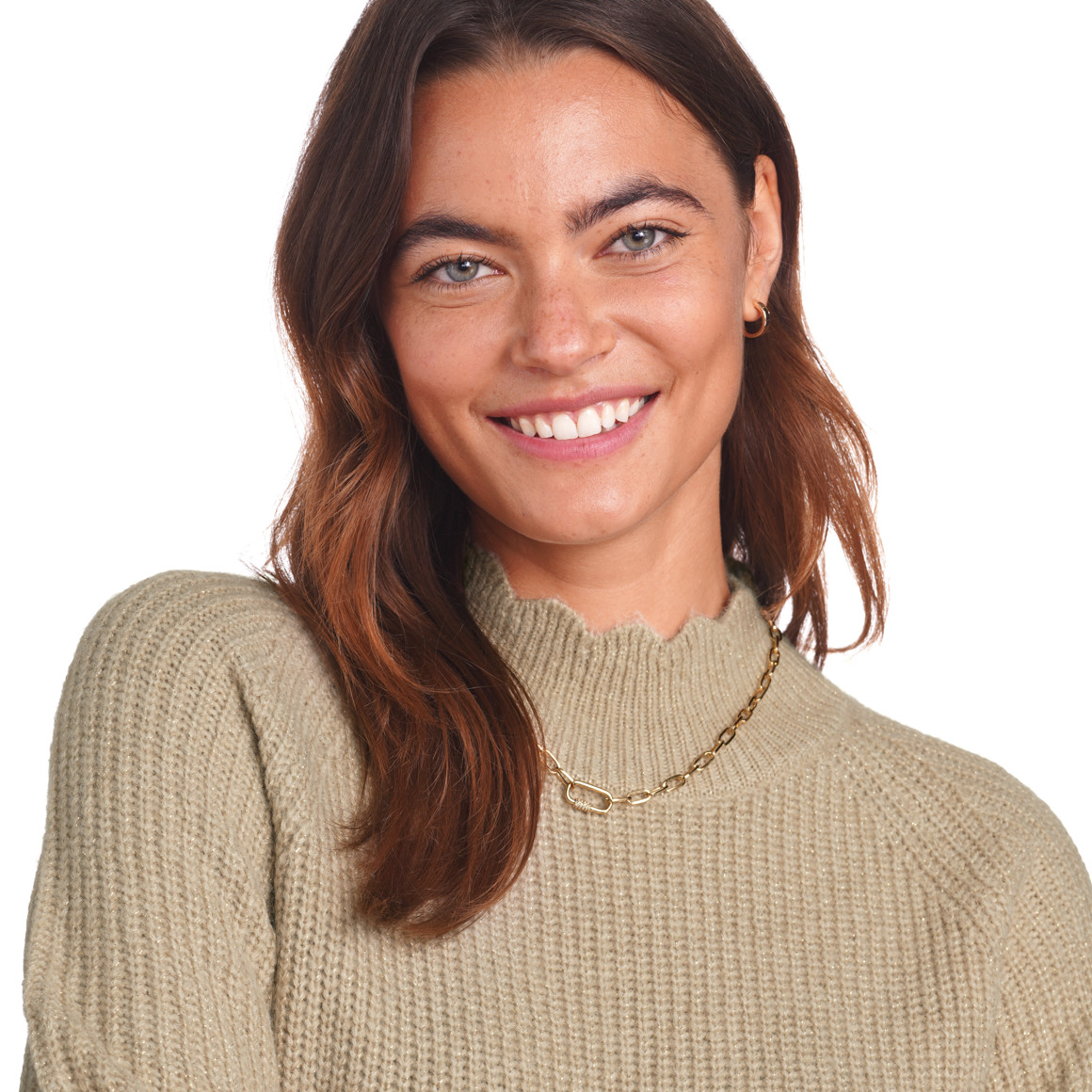 Damen Strickpullover mit Effektgarn