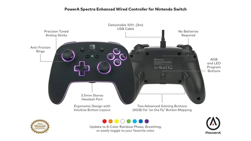 PowerA Enhanced Wired Spectra Controller für Nintendo Switch