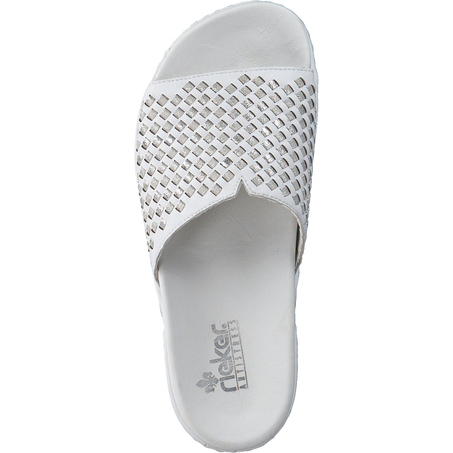 Rieker 62198, Pantoletten & Badeschuhe, Damen, Weiß