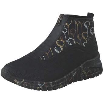 Rieker Sneaker Bootie in schwarz