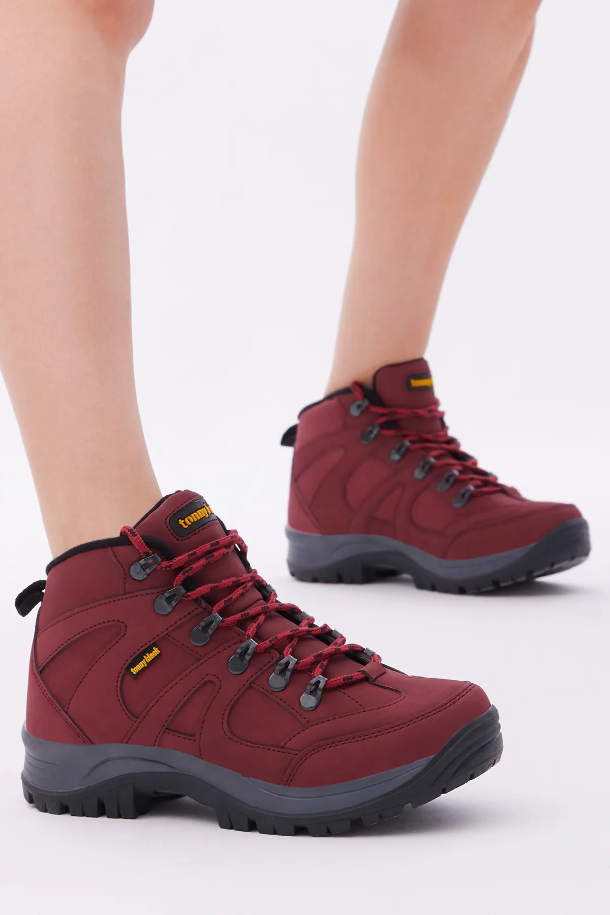 Tonny Black  Unisex Claret Red Trekkingstiefel V2rts