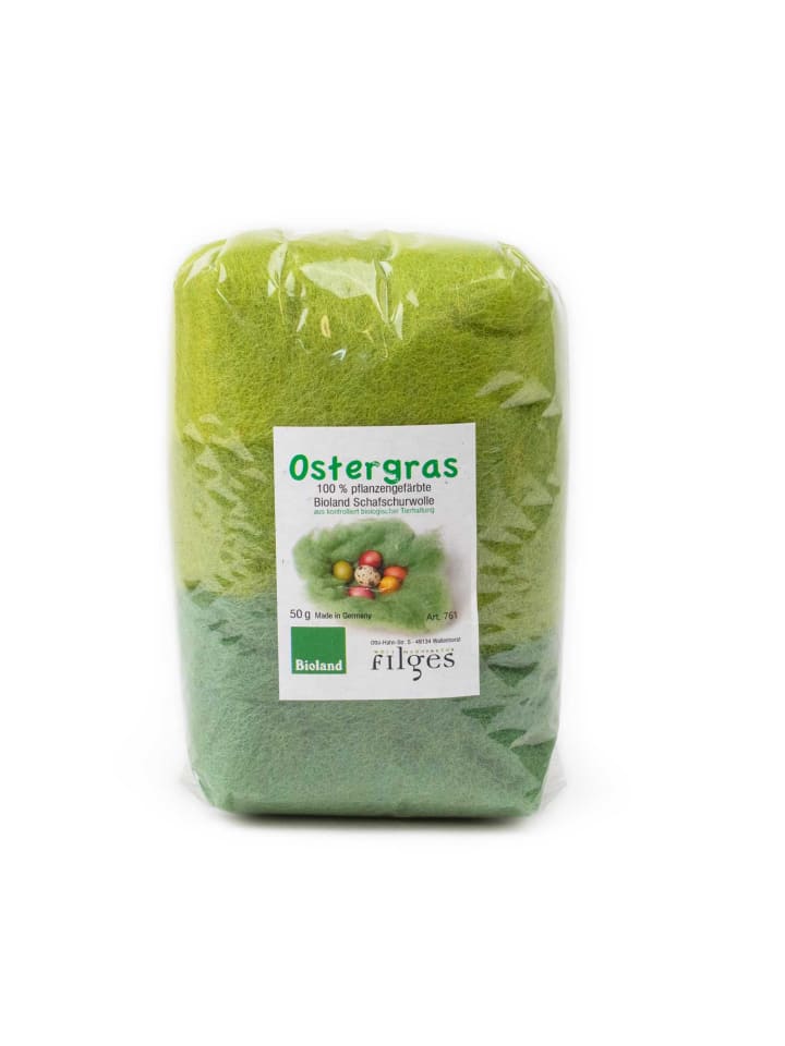 Wollmanufaktur Filges Ostergras aus Bioland Wolle Grüntöne in grün günstig kaufen onesize