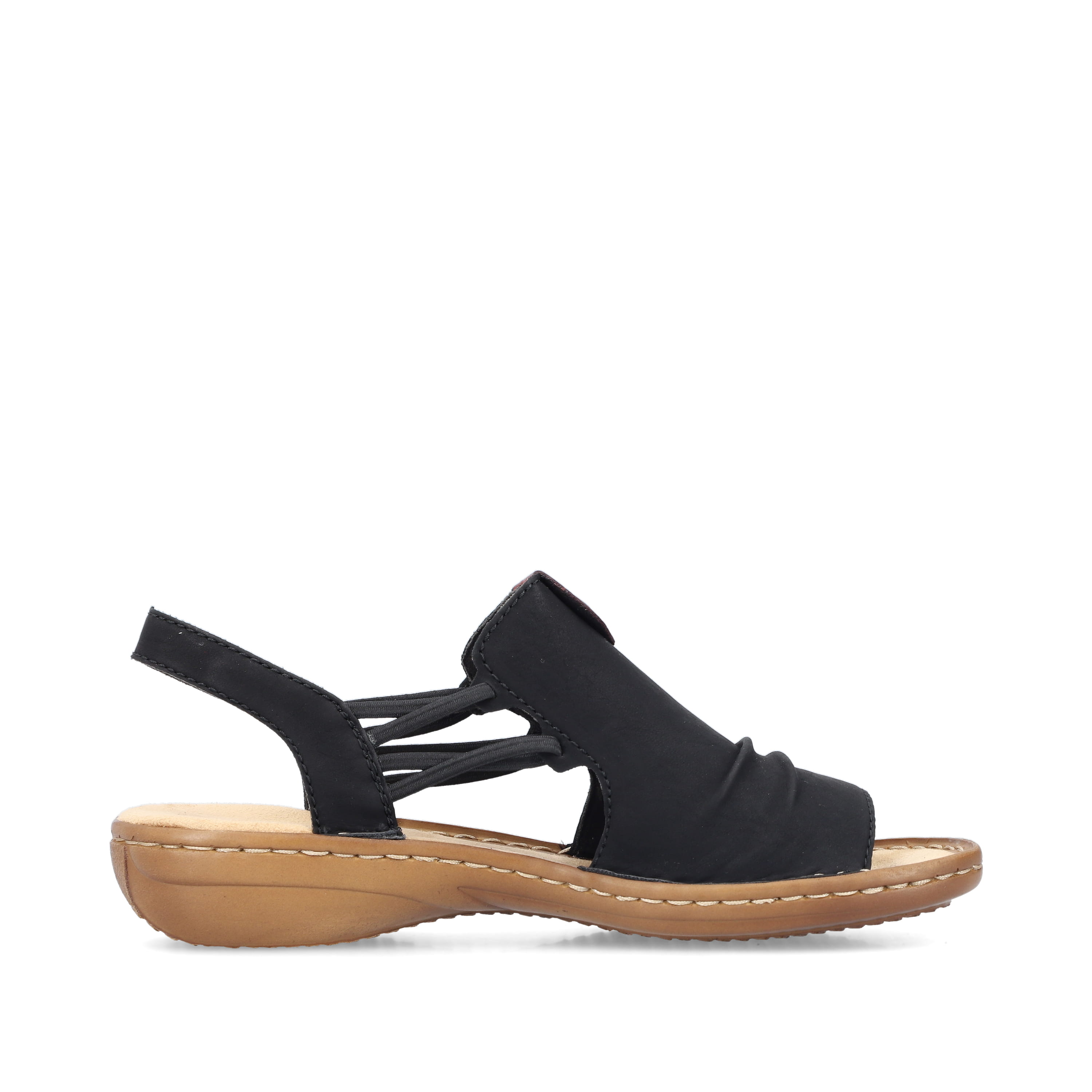 Rieker Damen Riemchensandalen asphaltschwarz