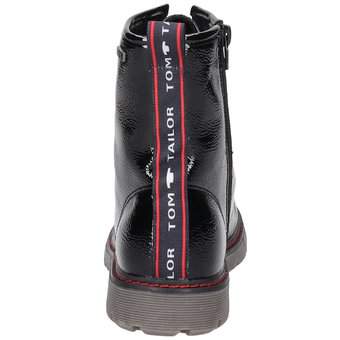 Tom Tailor Schnür Boots in schwarz