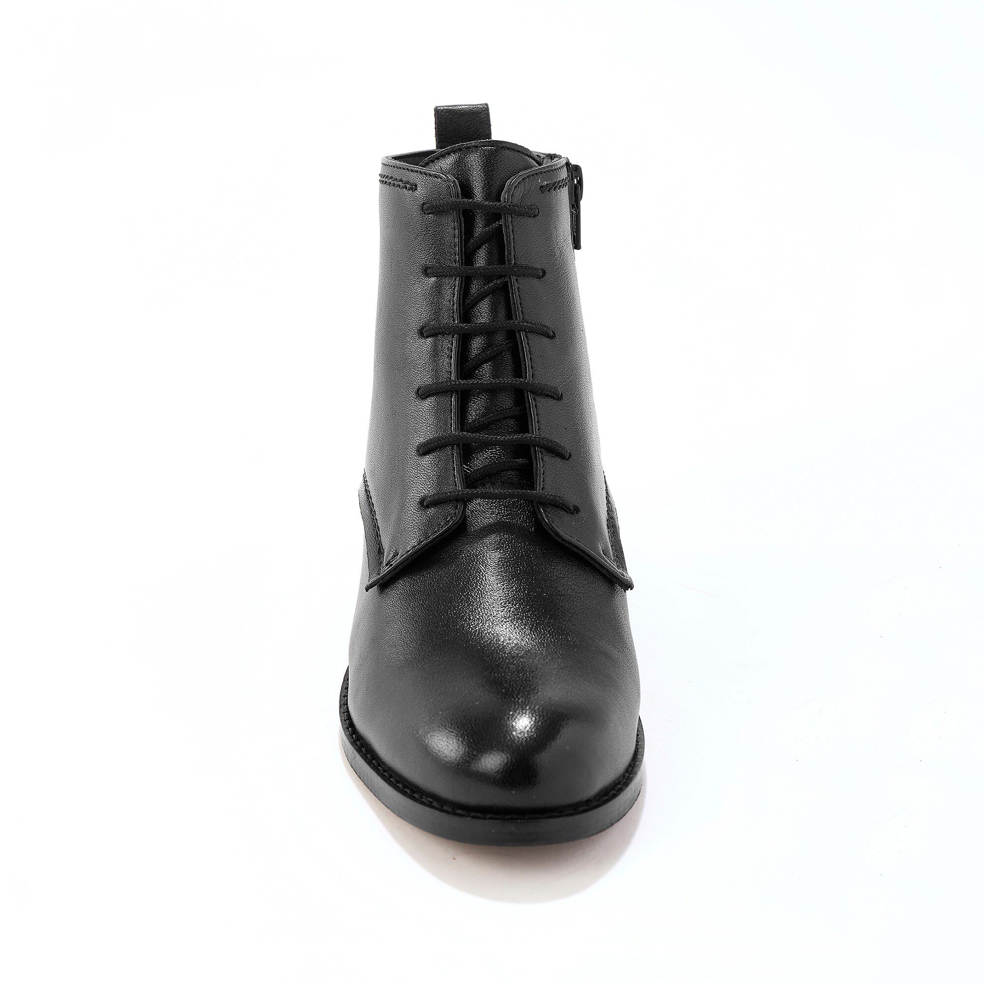 Bottines en cuir confort à lacets