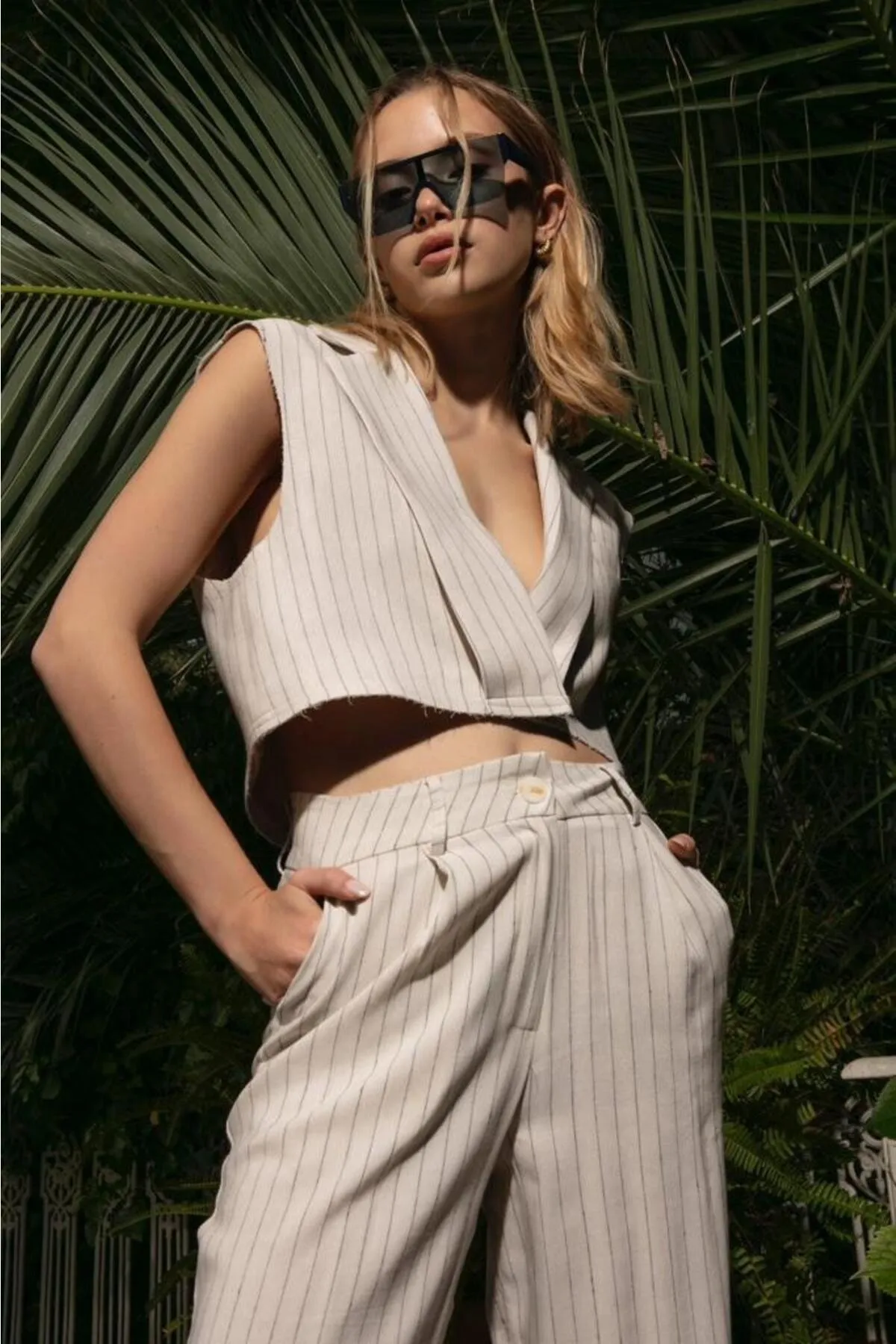 Laluvia  Set mit gestreifter Weste und Hose