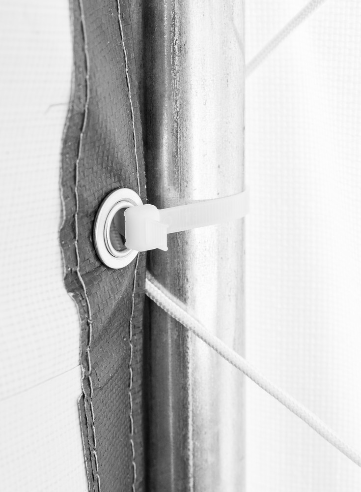 Green Yard Folien Gerätehaus/-Garage, ca. 390 x 610 x 370 cm - Grau