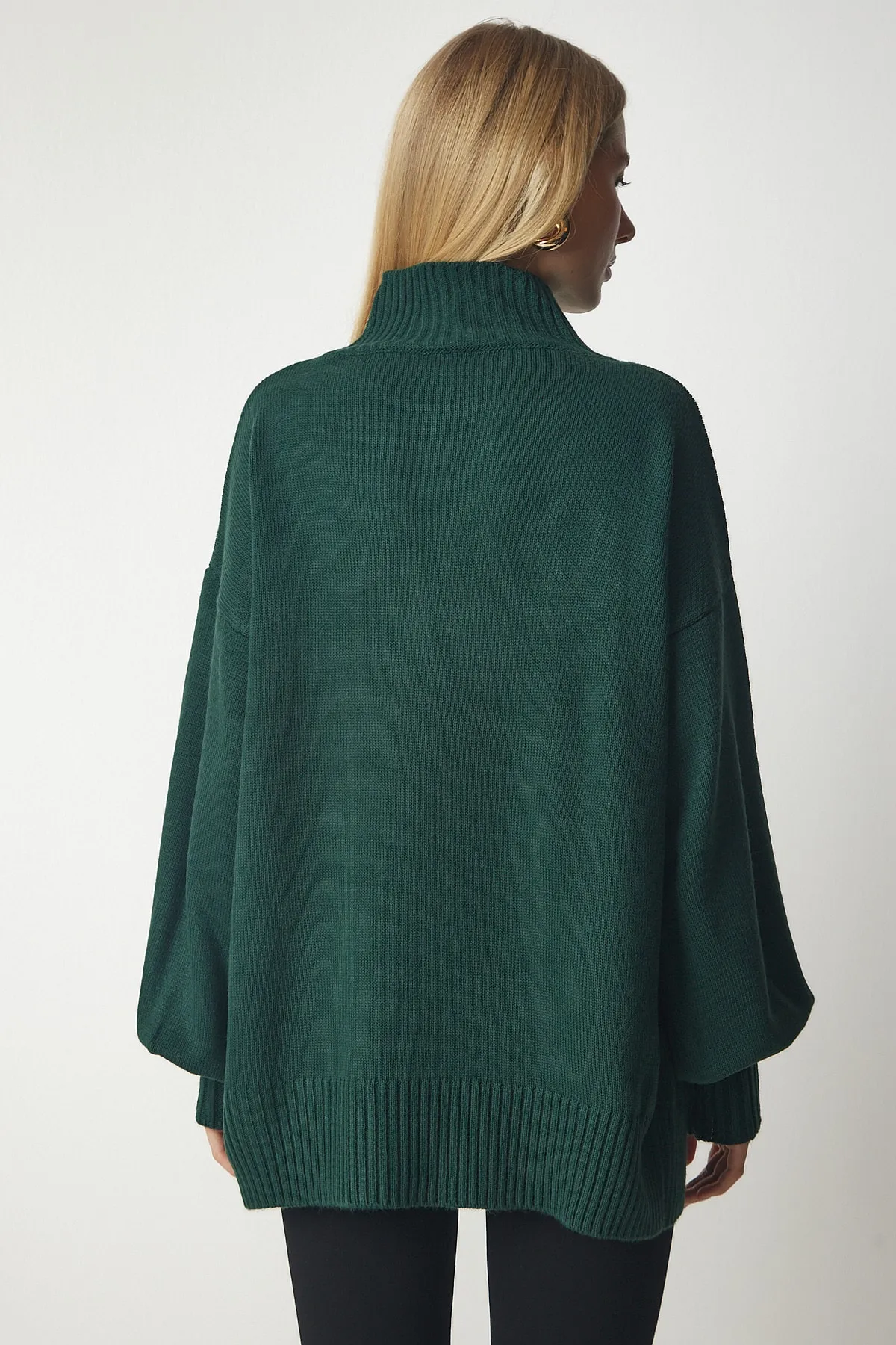 Happiness İstanbul  Pullover - Grün - Oversized