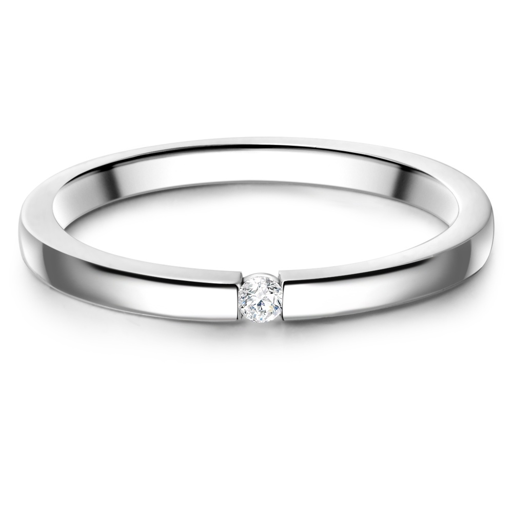 Glanzstücke München Bague en argent Argent sterling Oxyde de zirconium (CZ) en Argent Bague