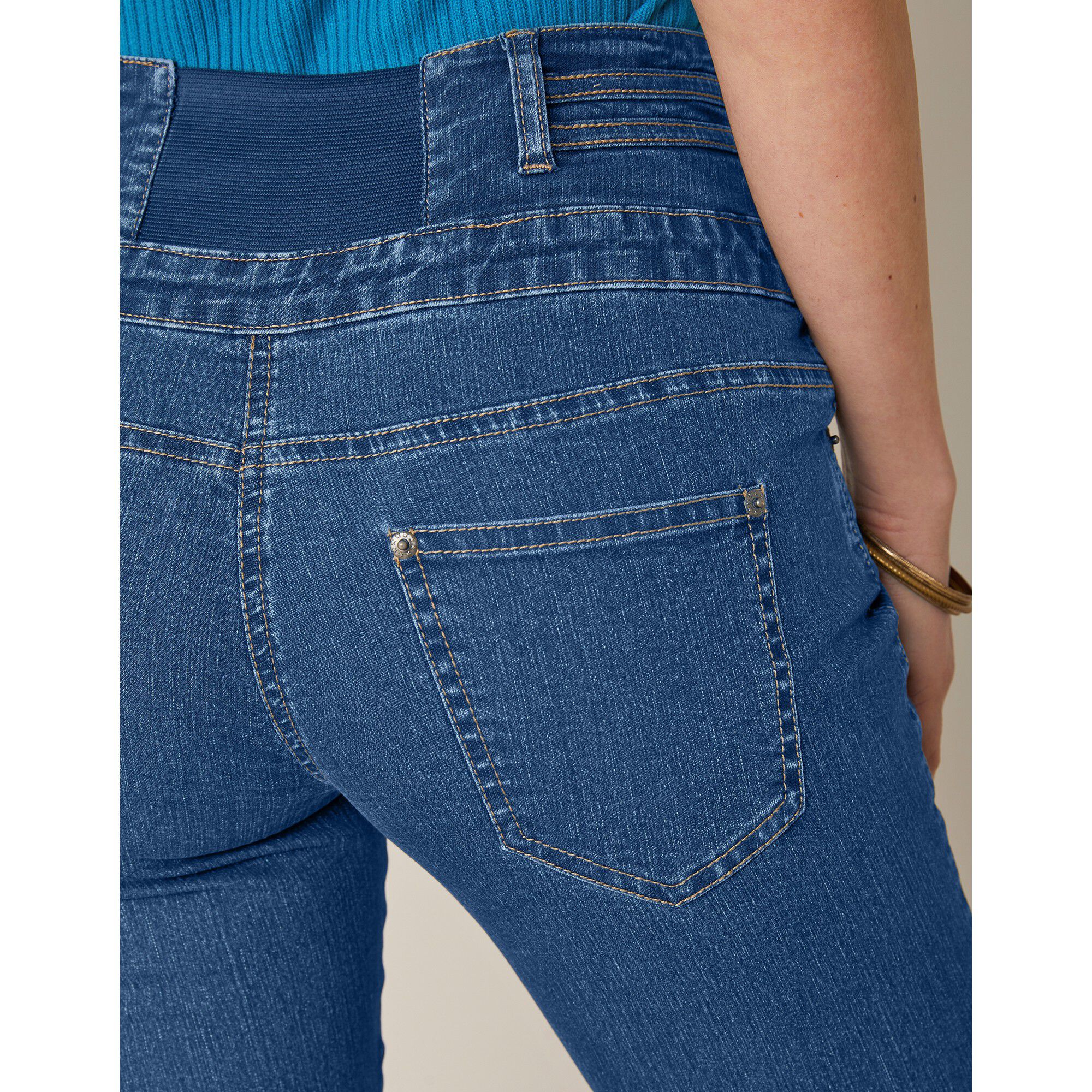 Jean droit taille haute