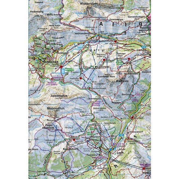Arlberg - Lech - St. Anton am Arlberg - Verwallgruppe 1 : 35 000 - Wanderkarte