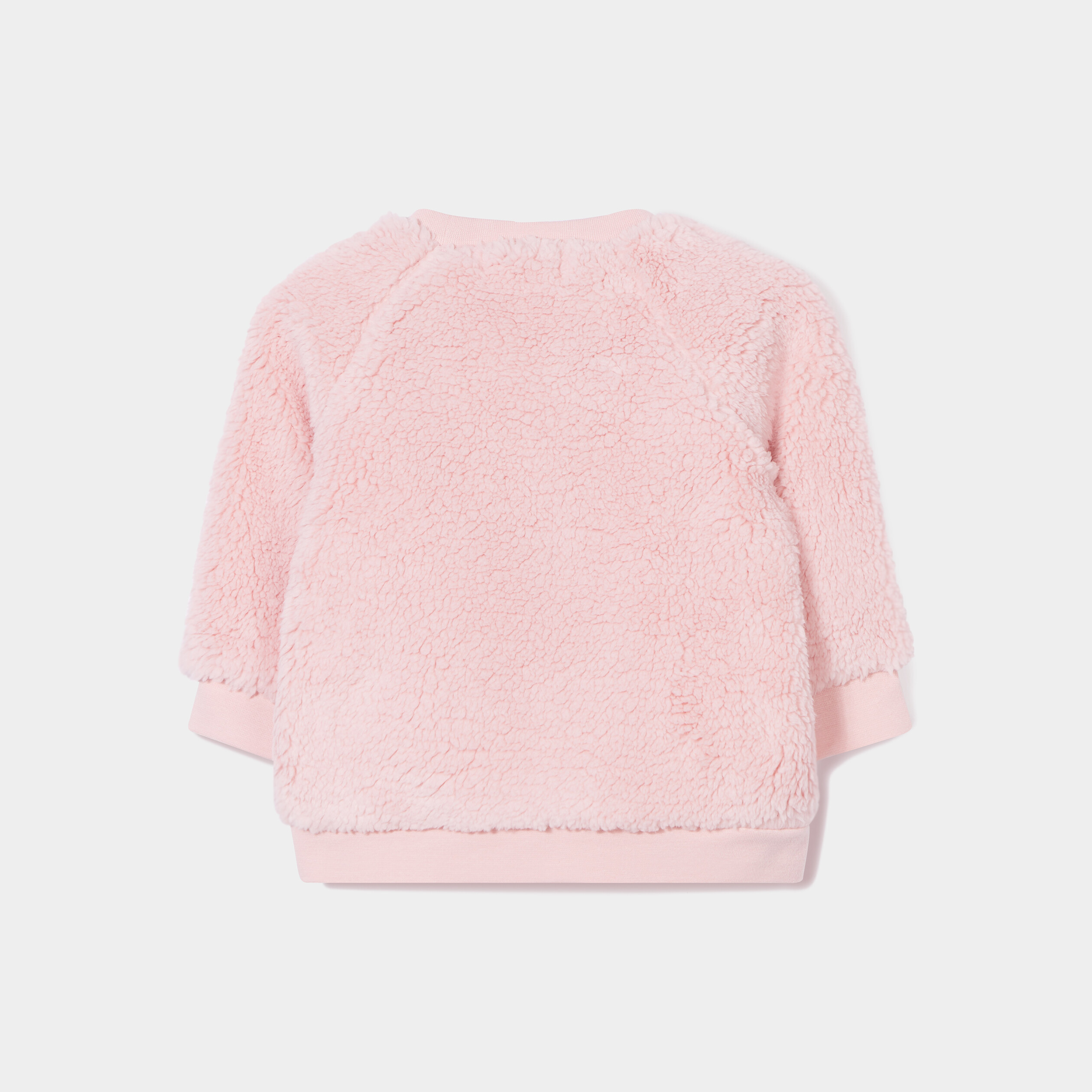 Sweat manches longues rose clair bébé fille | La Halle