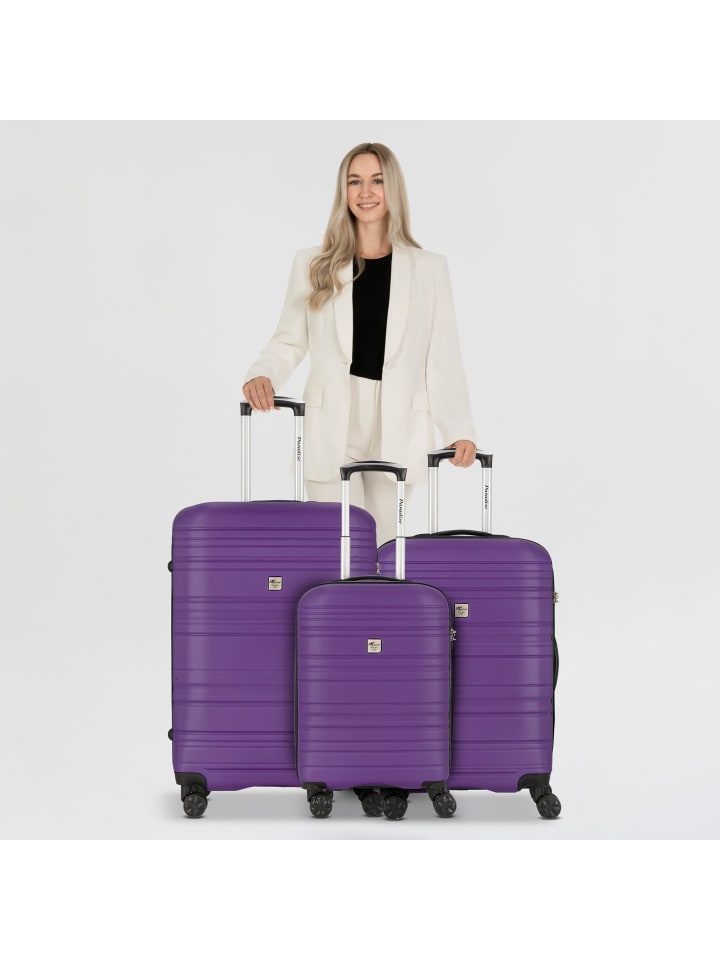 Check.In Paradise 4 Rollen Kofferset 3-teilig in aubergine günstig kaufen onesize