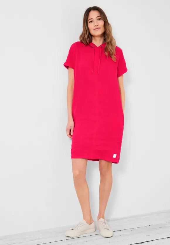 CECIL Leinen Hoodie Kleid