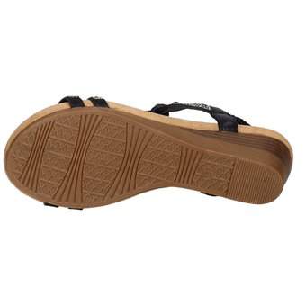 2Go Fashion Keilsandale in schwarz