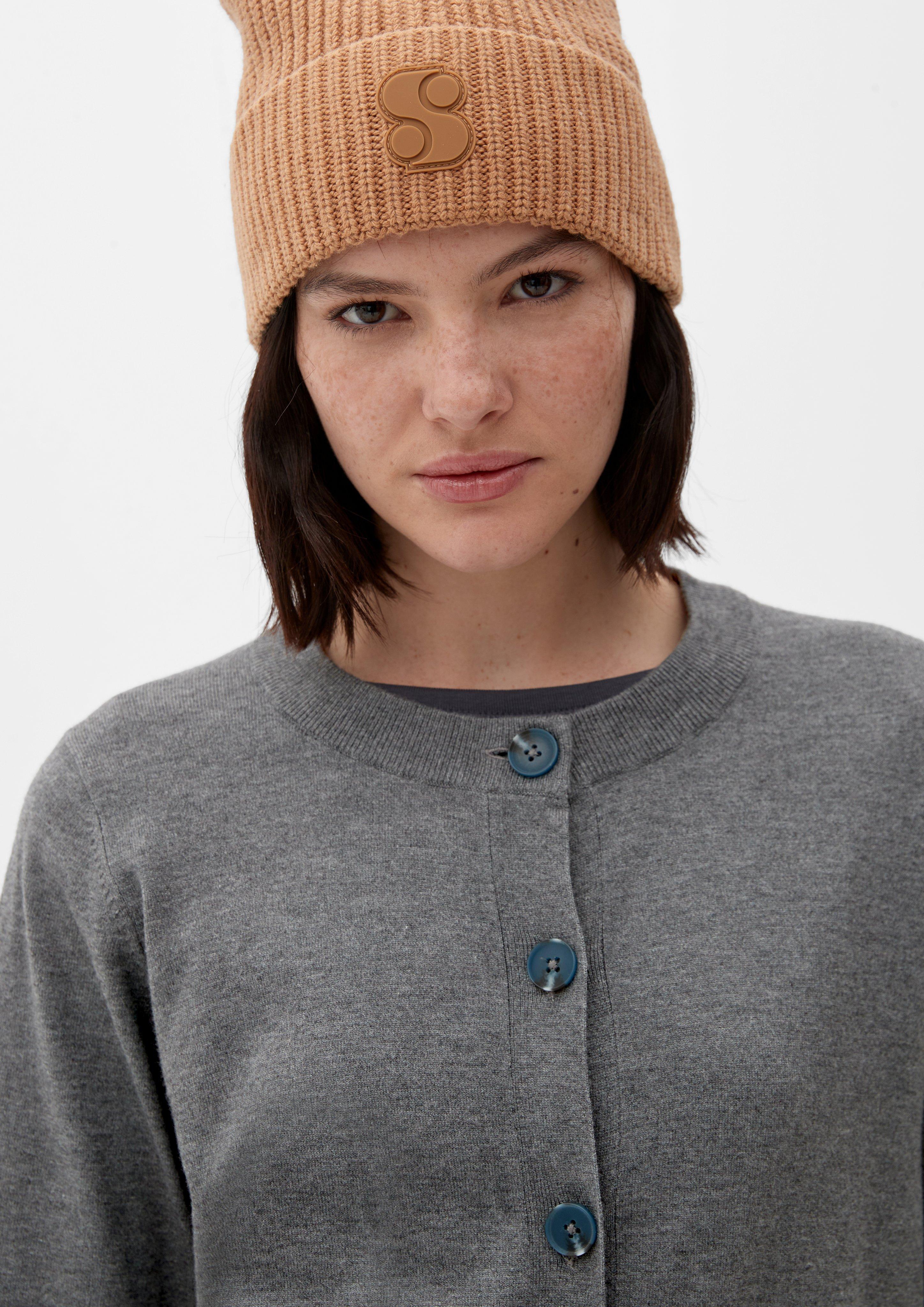 Strickjacke mit Crew Neck-Ausschnitt  2123788-9730