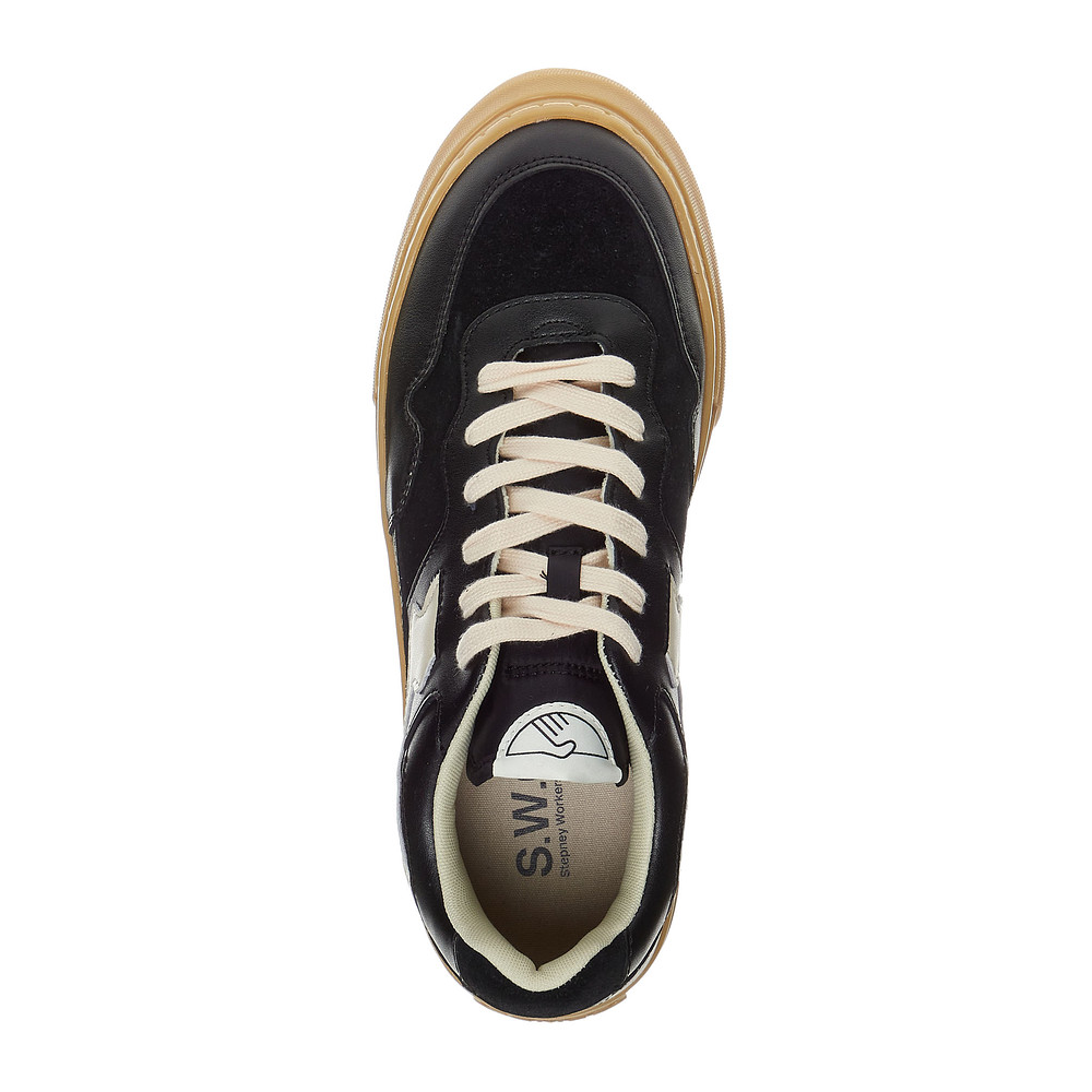 Stepney Workers Club Pearl S Strike Leather Mix YA09011 / schwarz