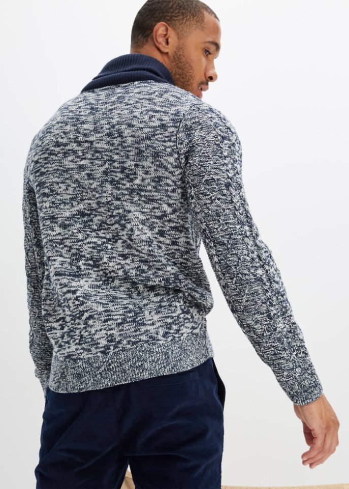 Pullover mit Schalkragen