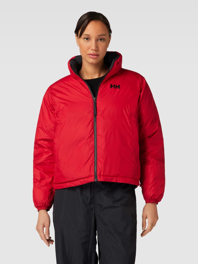 Steppjacke mit Wendefunktion in schwarz