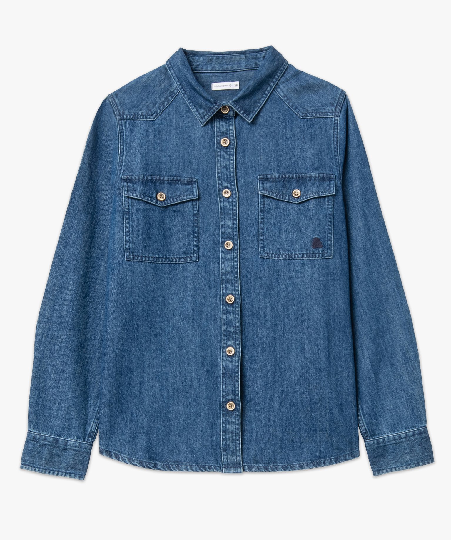 Chemise en jean épaisse femme - LuluCastagnette denim | GEMO