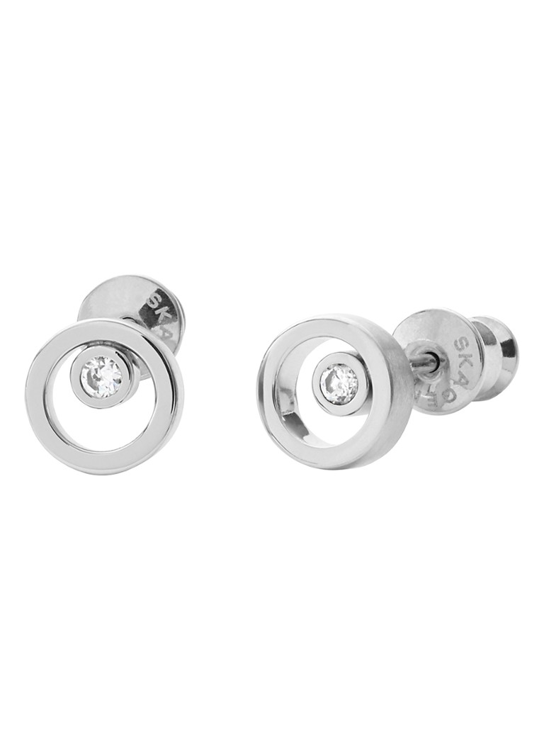 Orecchini a bottone Skagen Elin con zirconi SKJ0836040