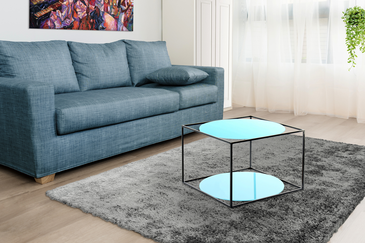 Kayoom Beistelltisch Cody 110 Blau / Schwarz
