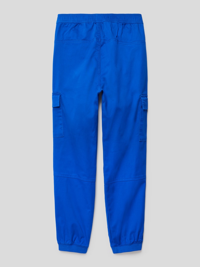 Cargohose mit Label-Details Modell 'CARGO PANTS' in royalblau