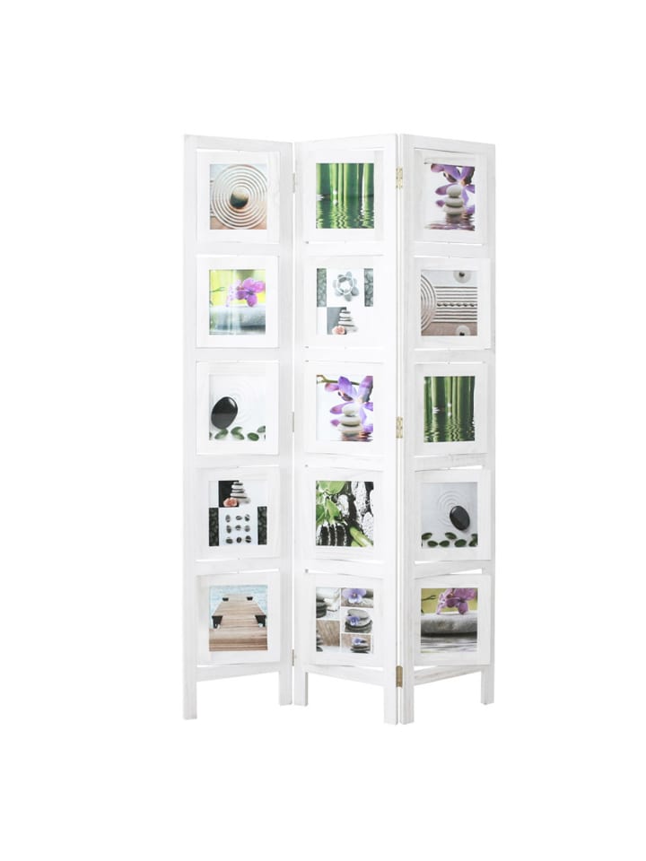 Homestyle4u 3-tlg. Paravent in Weiß 93x161 günstig kaufen onesize
