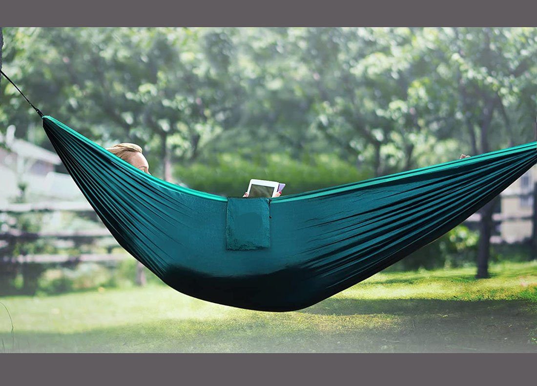 Ronner UG Hängematte Outdoor Hängematte 270 x 140 cm Reisehängematte Campinghängematte (1 St)