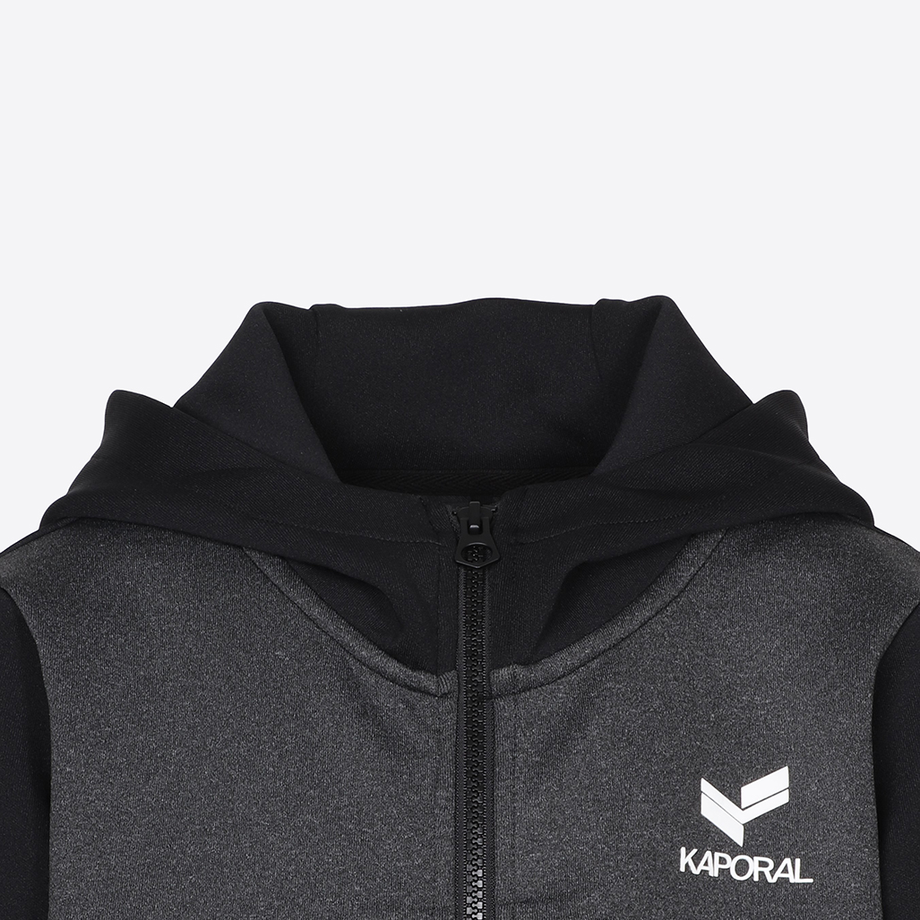 MILAN  Sweat zippé noir Garçon