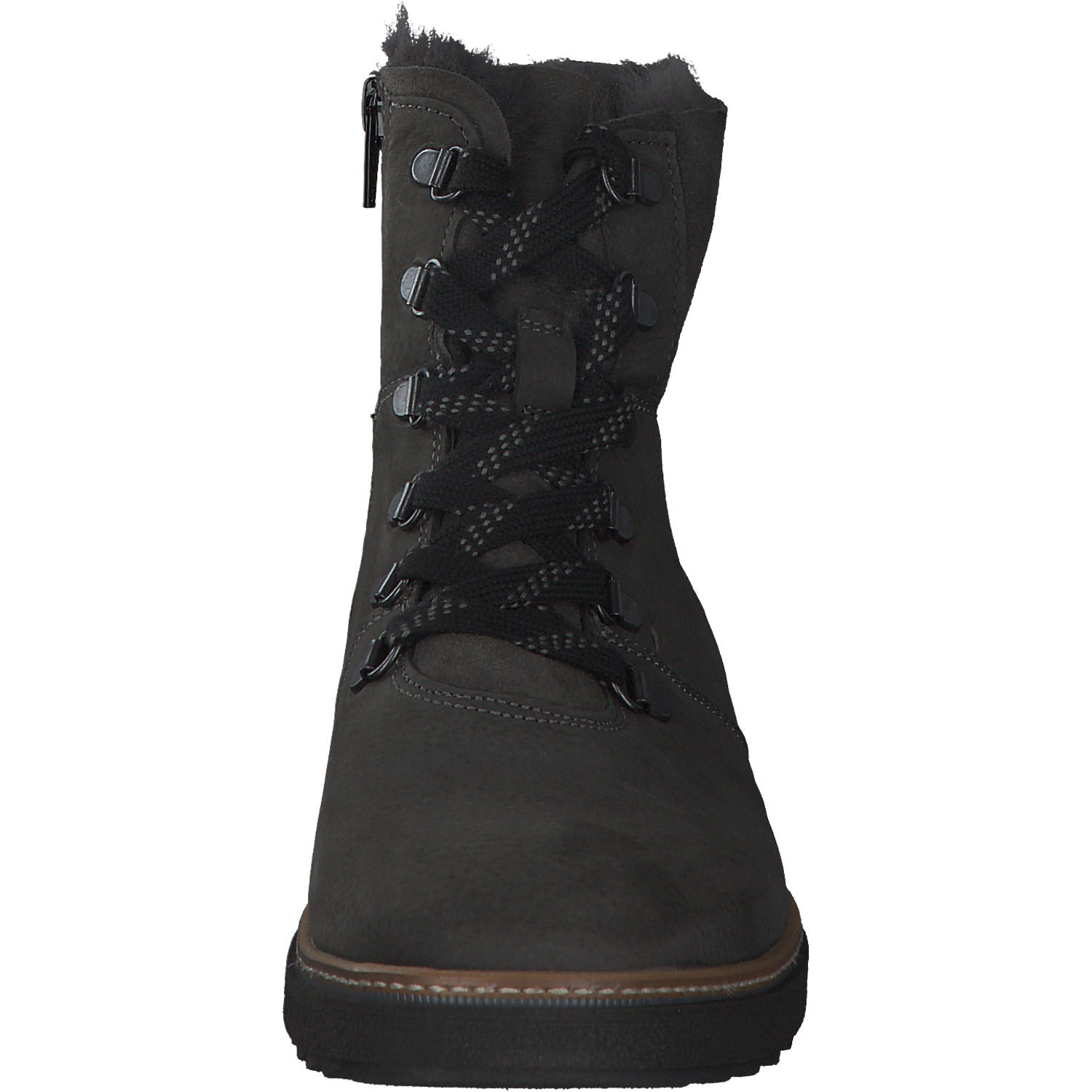 Waldläufer Hitmoi 911802, Winterstiefeletten, Damen, Grau (Carbon/Black)
